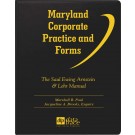 Maryland Corporate Practice and Forms: The Saul Ewing Arnstein & Lehr Manual, 2.9 - electronic version